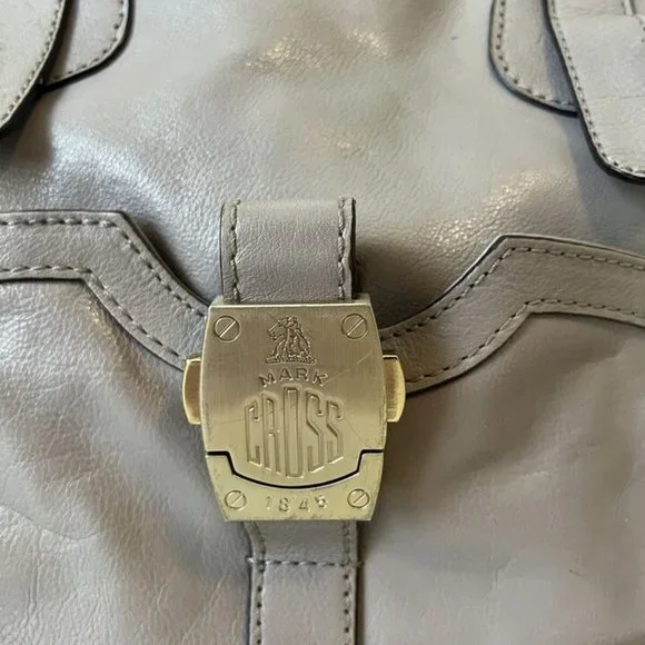 Grey Beige Mark Cross Tote Bag - Picture 7 of 11